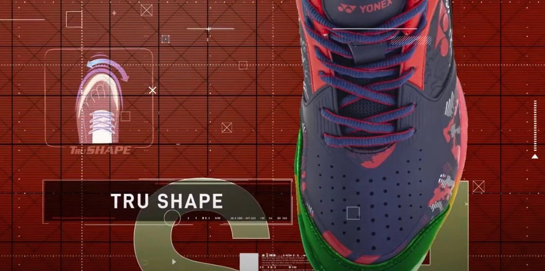 Công nghệ TruShape đảm bảo ôm chân và ổn định tối đa cho giày Yonex Arma Force