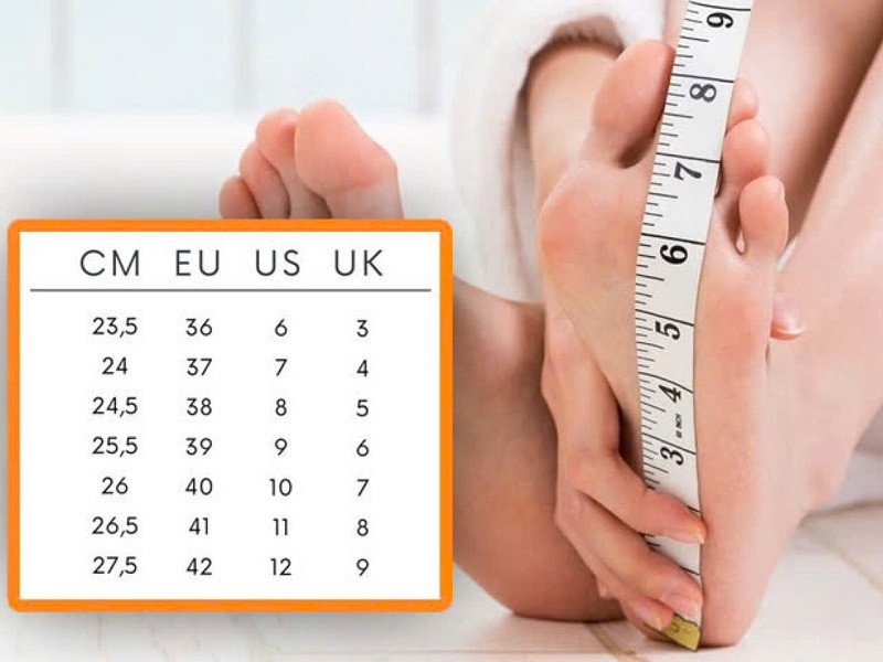 Công thức tính size giày Nhật Bản từ chiều dài bàn chân đã đo, giúp chuyển đổi sang size Việt Nam.