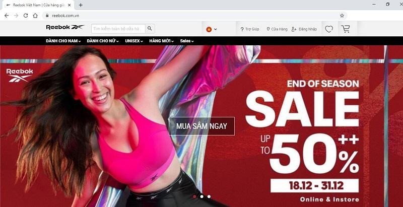 Cửa hàng Reebok chính hãng nơi bạn có thể tìm mua đúng size giày Reebok nam