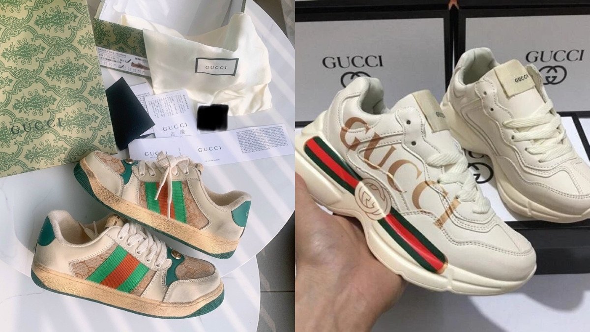 Cửa hàng trưng bày các mẫu giày Gucci nữ đa dạng, hỗ trợ tìm bảng size giày Gucci nữ.