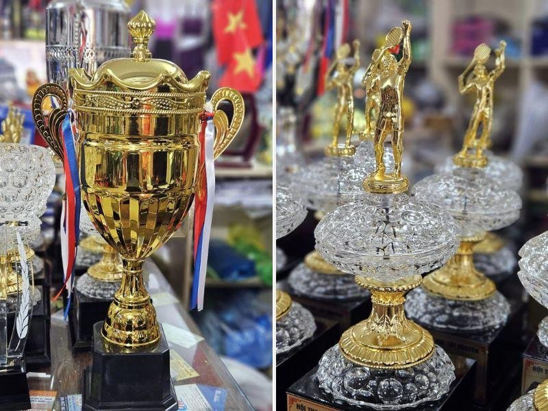 Cup vinh danh và các loại giày thể thao Buôn Ma Thuột tại Đồ thể thao Thanh Tâm