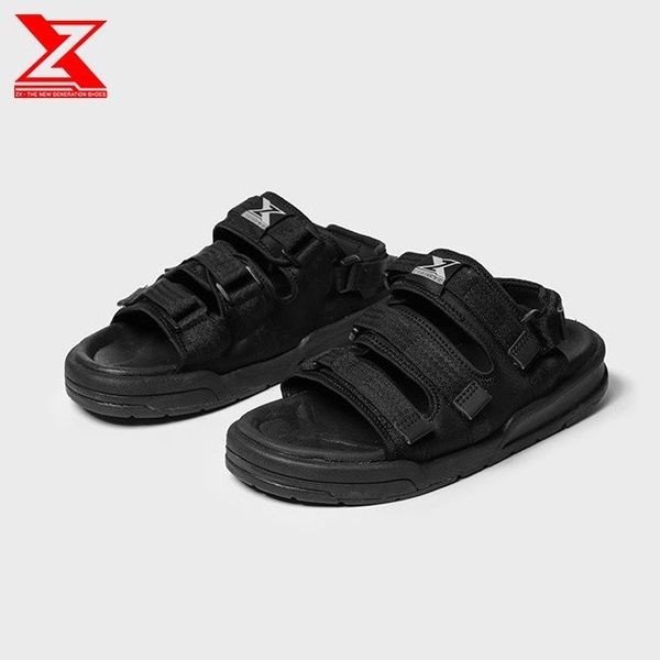 Dép sandal nữ đi học cấp 2 đế bệt ba quai ngang phong cách tối giản