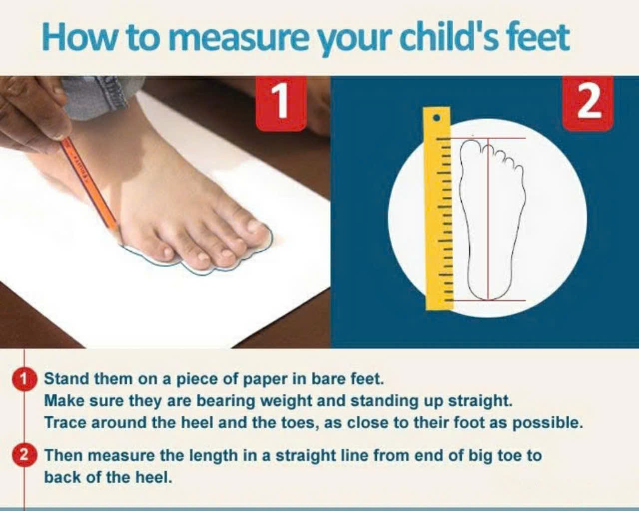 Đo chiều dài chân để chọn giày trượt patin phù hợp cho trẻ 11 tuổi