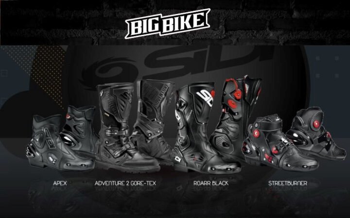 Đôi giày bảo hộ moto hiện đại với công nghệ an toàn