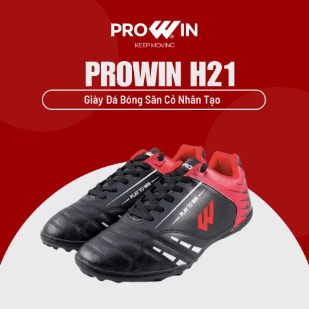 Đôi giày bóng đá size lớn H21 màu đen thể hiện đẳng cấp