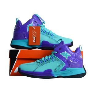 Đôi giày bóng rổ trẻ em chính hãng bền bỉ màu xanh