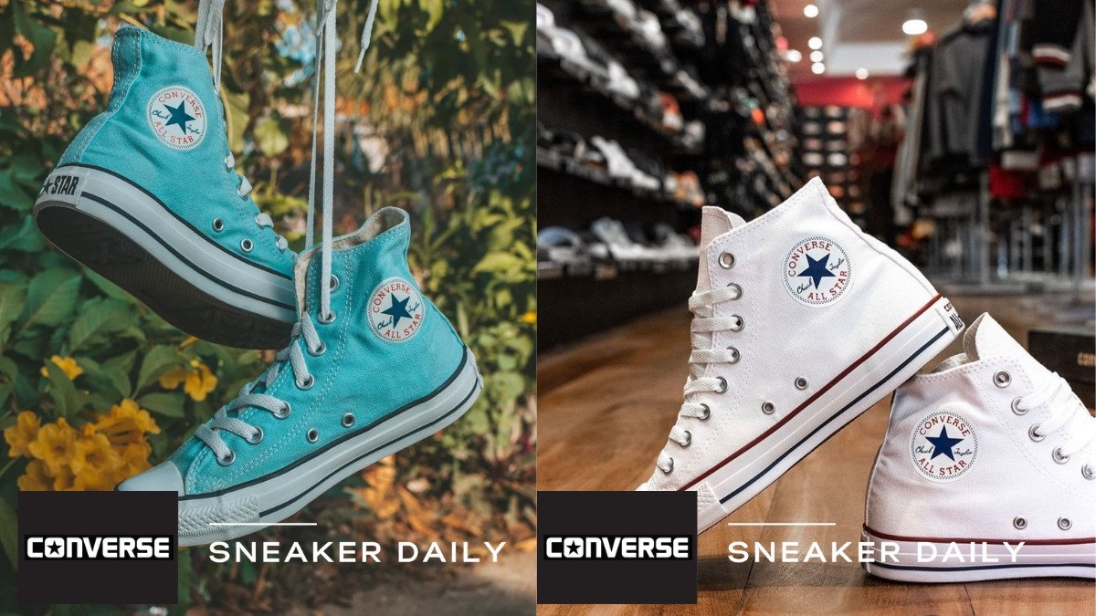 Đôi giày Converse Chuck Taylor All Star cổ điển trên đường phố
