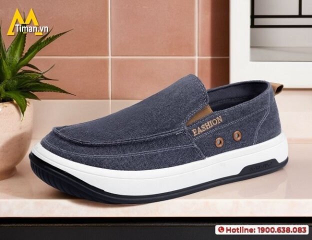 Đôi giày lười nam vải chất lượng Timan