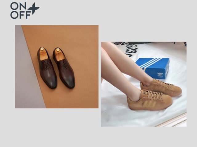 Đôi giày tây nâu chất lượng cao thể hiện sự linh hoạt trong phong cách thời trang