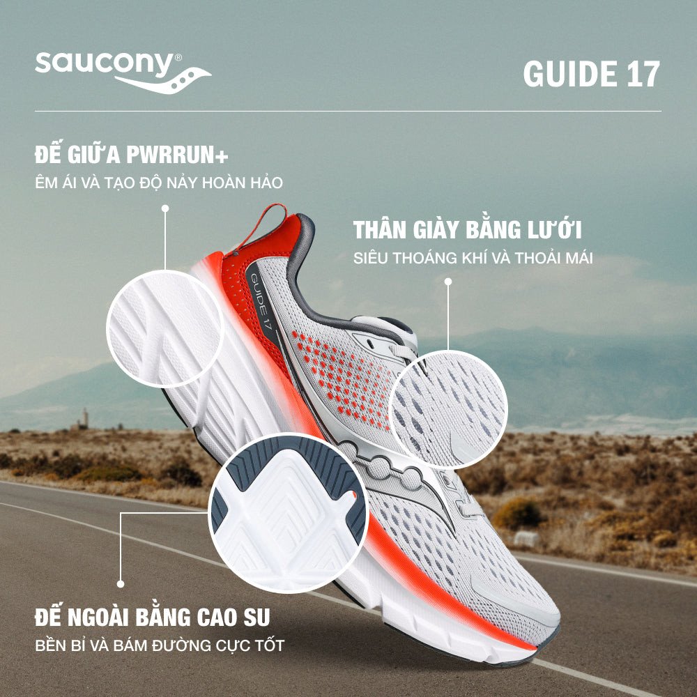 Đôi giày thể thao chạy bộ nữ Saucony Endorphin với tông màu nhẹ nhàng, tối ưu cho cự ly dài