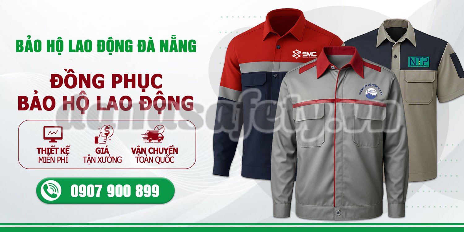 Đội ngũ công nhân trên công trường ở Đà Nẵng mang giày bảo hộ lao động an toàn