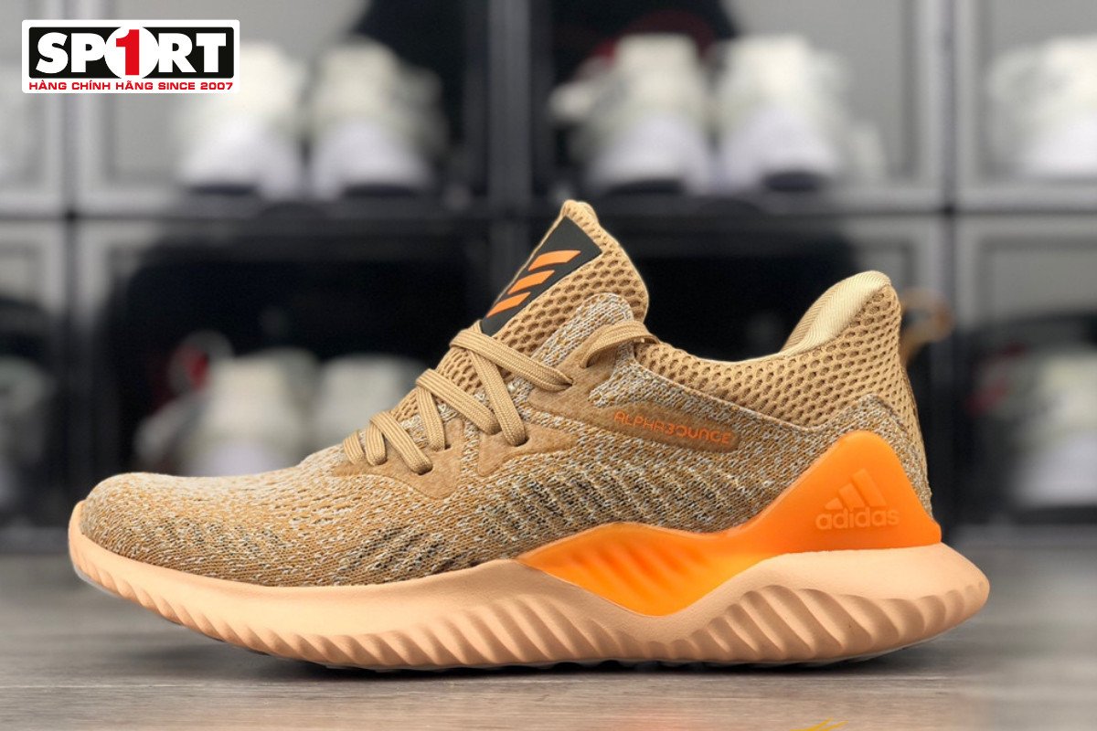 Giày Adidas Alphabounce Beyond 2 màu xám đen với thiết kế ôm chân và đế Bounce