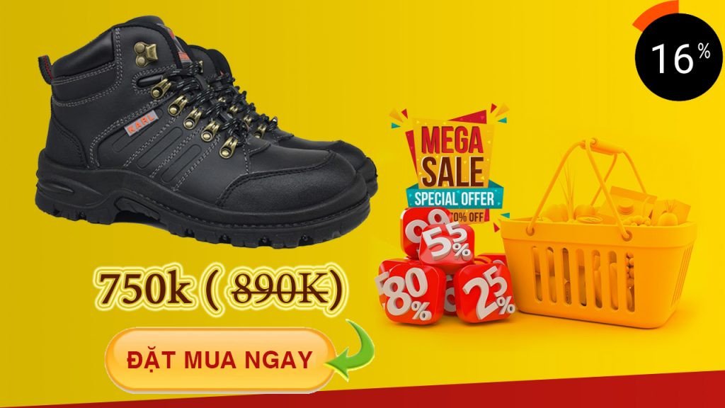 Giày bảo hộ lao động kiểu dáng hiện đại, thời trang cho kỹ sư tại Hà Nội