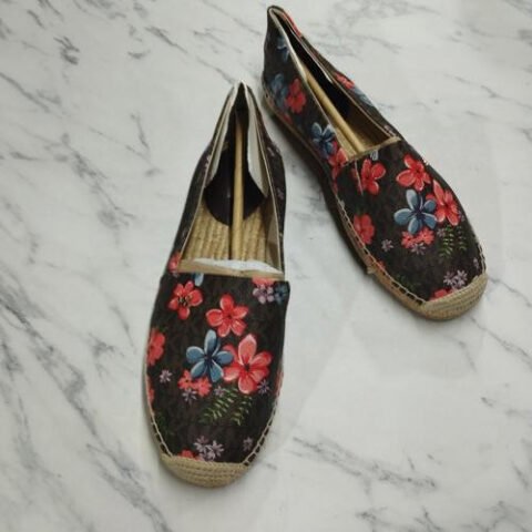 Giày bệt da thật màu đen, kiểu dáng thanh lịch cho nữ chân to