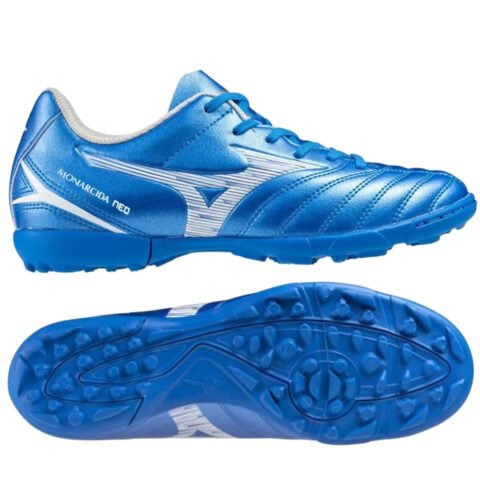 Giày bóng đá 2hand Mizuno Monarcida Neo III Select AS màu xanh bạc chất lượng cao.