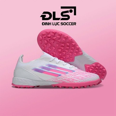 Giày bóng đá Adidas F50 Elite trắng vạch hồng đinh TF