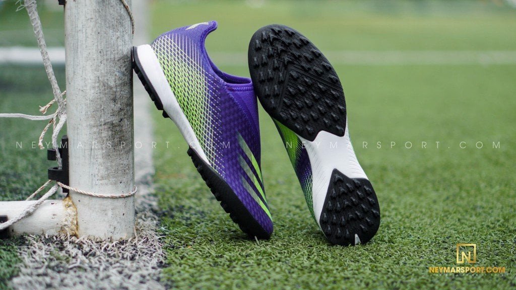 Giày bóng đá Adidas X Ghosted không dây, phối màu Energy Ink