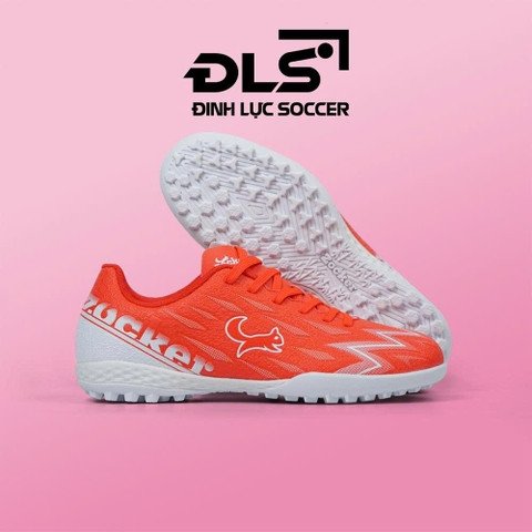 Giày bóng đá loại 1 Kamito Đỏ Trắng, thiết kế hiện đại, đế đinh TF