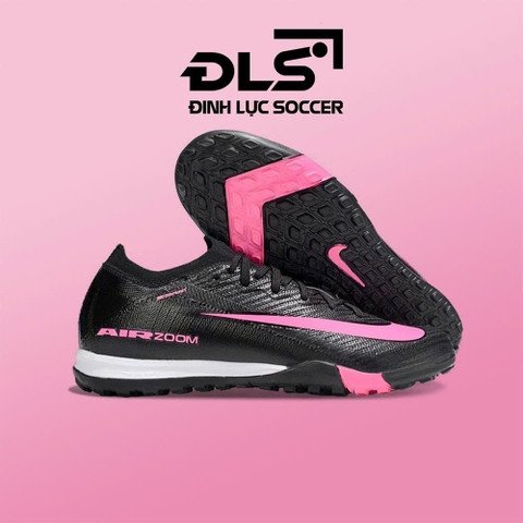 Giày bóng đá loại 1 Nike Mercurial Vapor cổ cao màu đen vạch hồng, đế TF