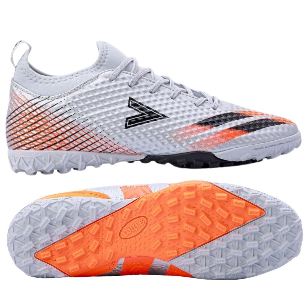 Giày bóng đá Mitre 001-201106 bạc đen, kiểu dáng cổ điển tăng cường cảm giác bóng