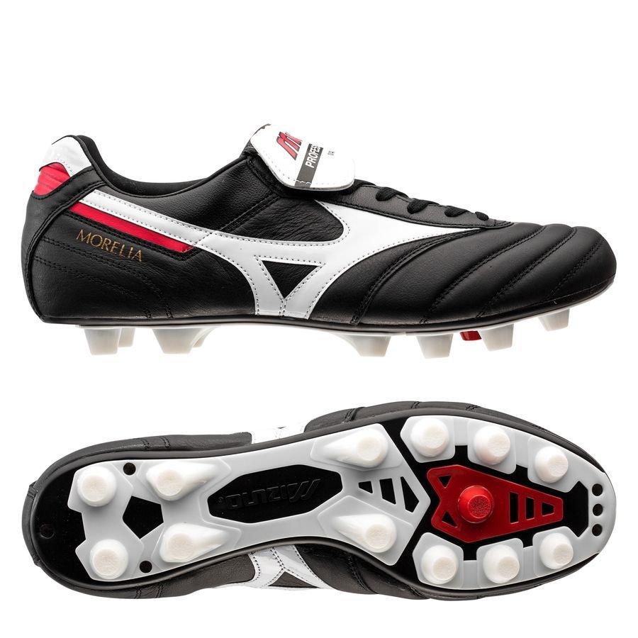 giày bóng đá Mizuno Morelia II 35 Anniversary Made in Japan FG đen trắng đỏ