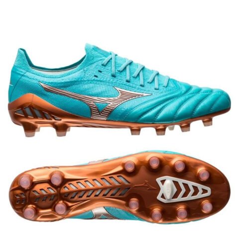 giày bóng đá Mizuno Morelia Neo III Beta Made in Japan FG màu xanh ngọc