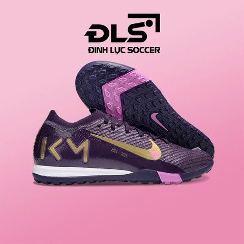 Giày bóng đá Nike Mercurial Vapor 16 Elite tím vàng gold cổ lửng đinh TF