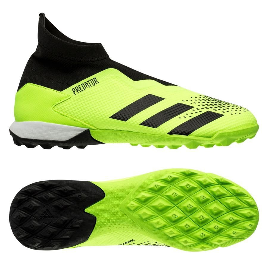 Giày bóng đá sân cỏ nhân tạo Adidas Predator 20.3 không dây màu xanh đen