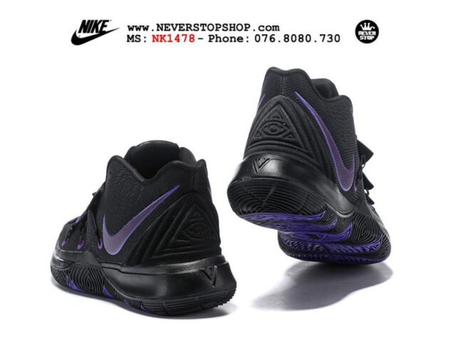 Giày bóng rổ Kyrie 5 phối màu đen tím nổi bật