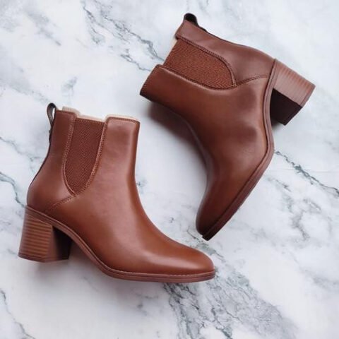 Giày boot nữ size 40 da thật màu đen