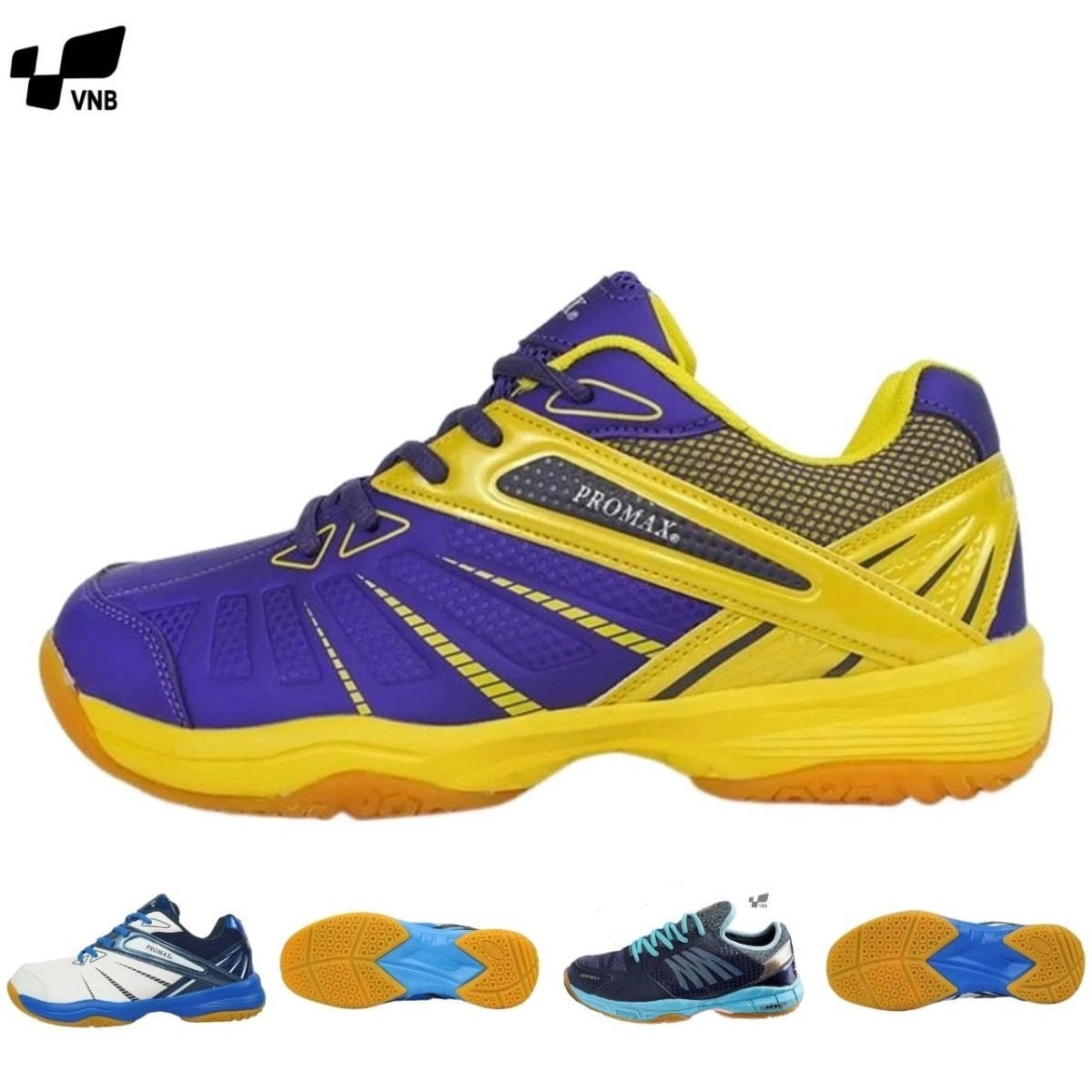 Giày cầu lông Promax 19004 với kiểu dáng ôm chân, hỗ trợ di chuyển linh hoạt