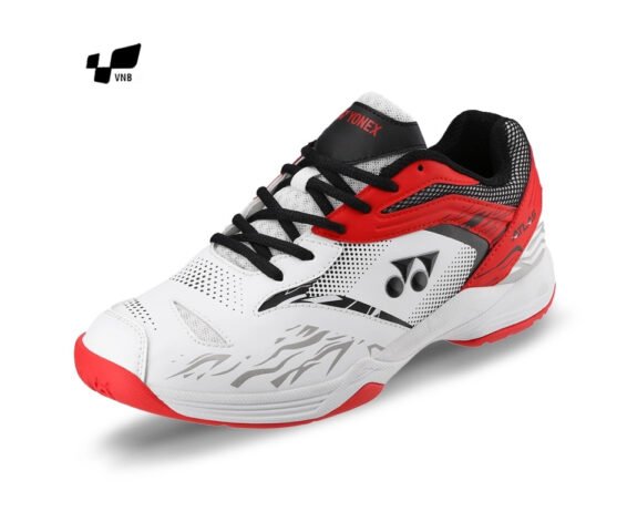 Giày cầu lông Yonex Atlas màu trắng xanh nổi bật, nhìn từ góc chính diện