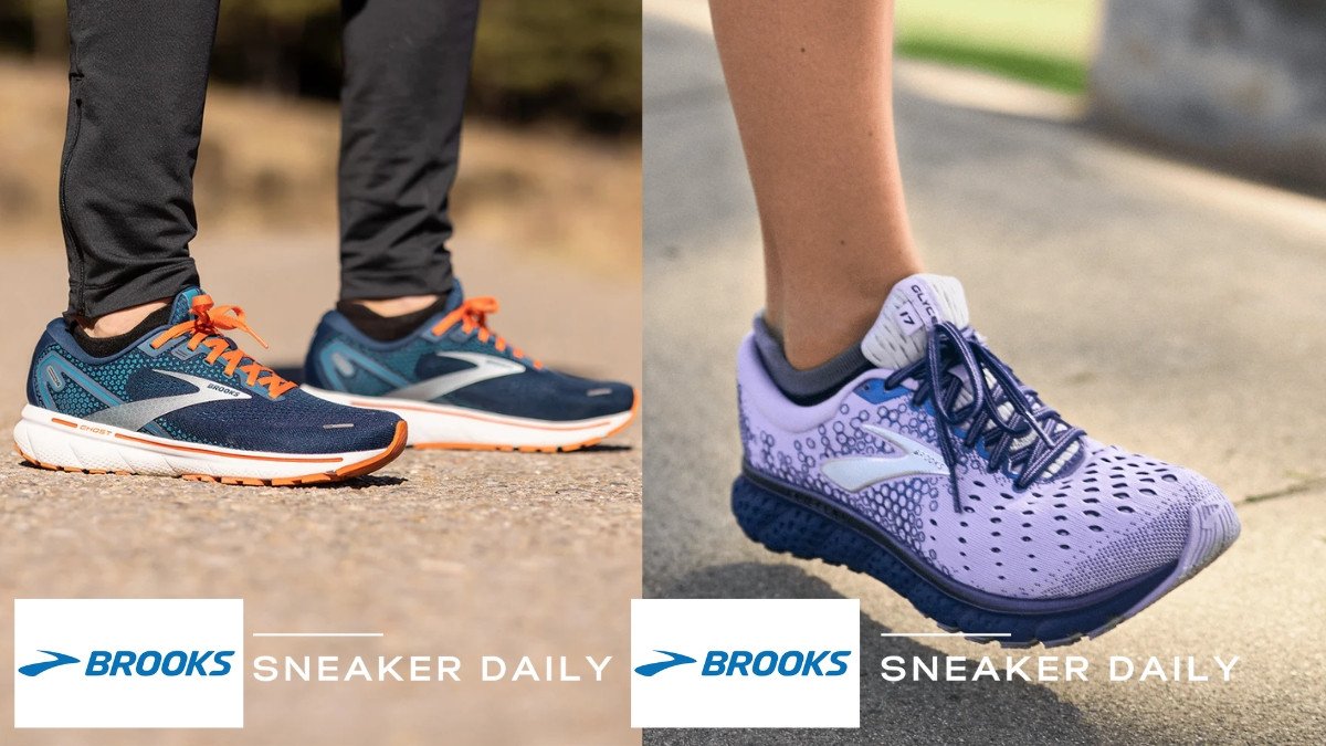 Giày chạy bộ Brooks với đệm êm ái, hỗ trợ đường chạy tự nhiên