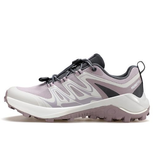 Giày chạy trail leo núi nữ Humtto 850929B-3 với đế bám đường chắc chắn, tông màu tím ngọt ngào