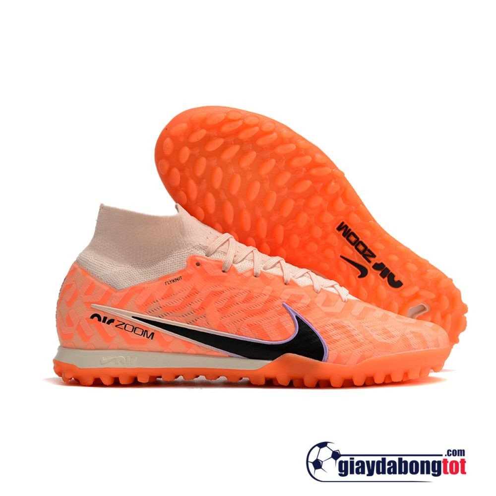 Giày đá banh Nike Mercurial Superfly 9 Elite TF cam trắng vạch đen, thiết kế ôm chân hỗ trợ tăng tốc
