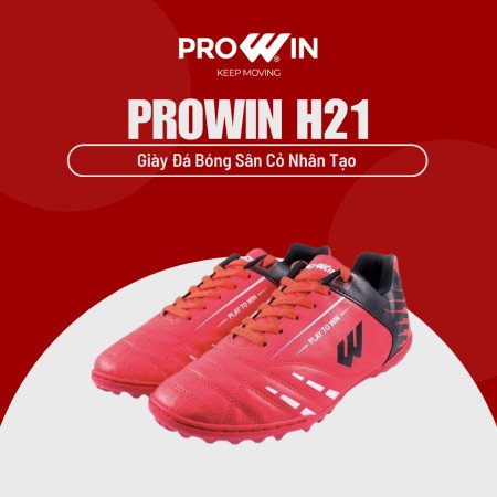 Giày đá banh size lớn Prowin H21 màu đỏ rực lửa