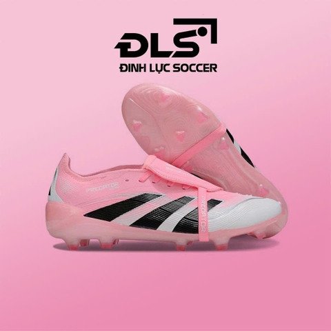 Giày đá bóng Adidas Predator 25 Elite Tongue Beckham Limited Hồng Trắng