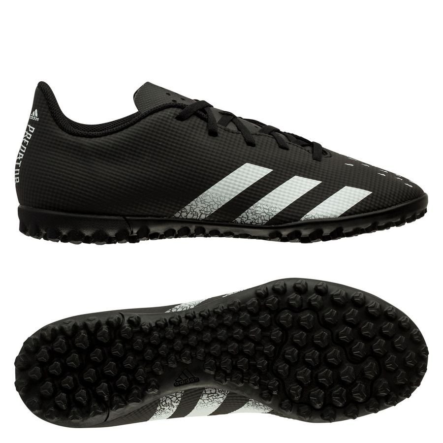 Giày đá bóng adidas Predator Freak .4 TF Superstealth màu đen trắng, phù hợp cho người mới bắt đầu