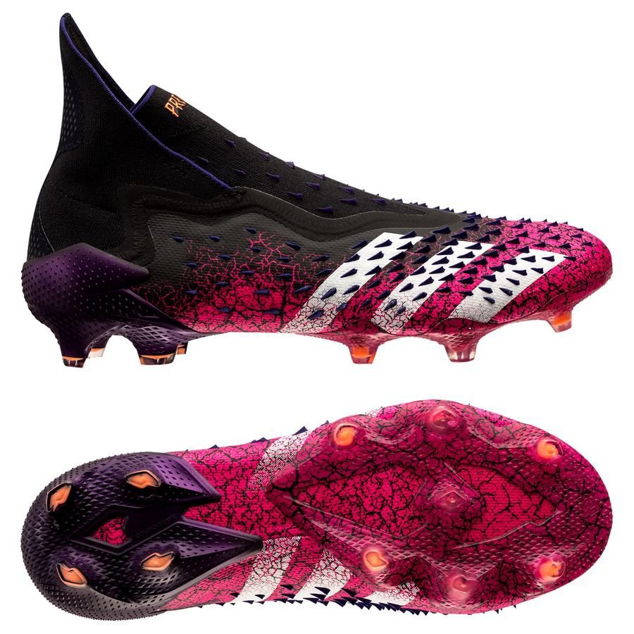 Giày đá bóng adidas Predator Freak + FG/AG Superspectral cao cấp màu đen trắng hồng