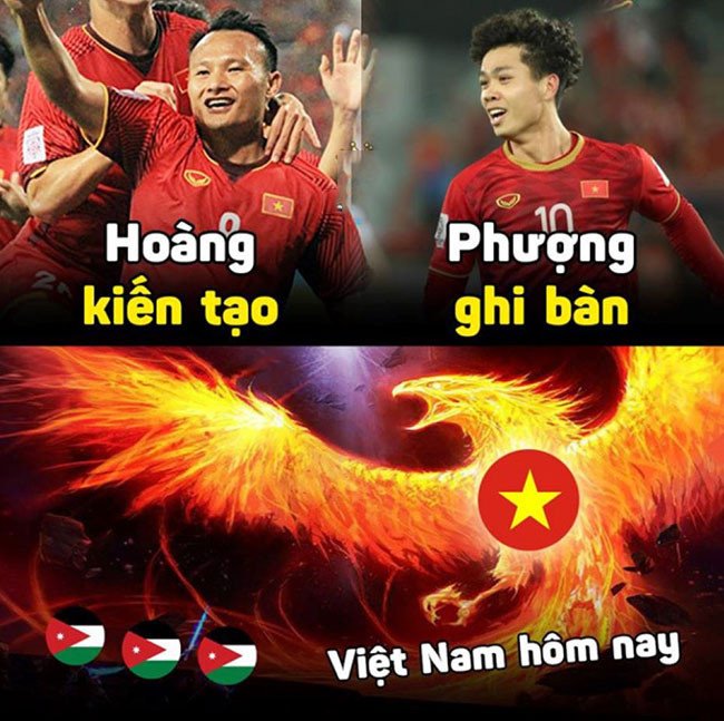 Giày đá bóng hài hước - Cầu thủ Việt Nam vui mừng chiến thắng