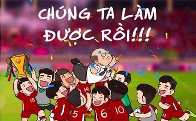 Giày đá bóng hài hước - Huấn luyện viên Park Hang Seo với biểu cảm đặc trưng