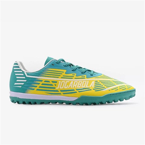 Giày đá bóng Jogarbola Kumo TF xanh vàng cho sân cỏ nhân tạo