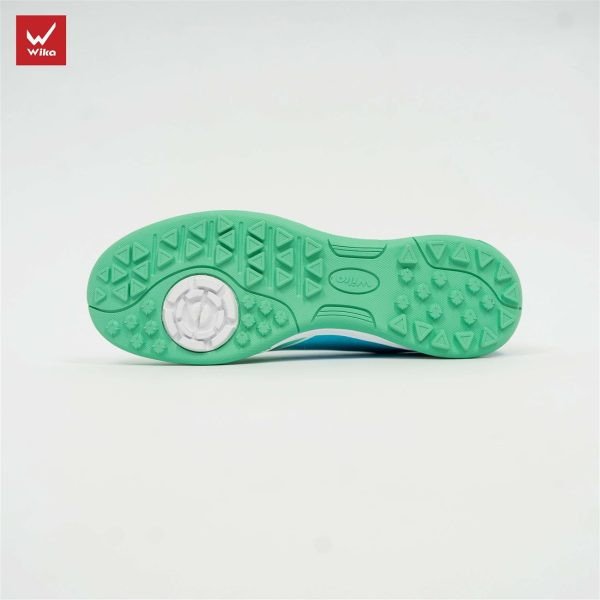 Giày đá bóng màu xanh aqua Wika DragonX hiện đại