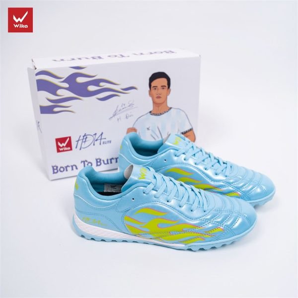 Giày đá bóng màu xanh ngọc Wika HD14 Elite