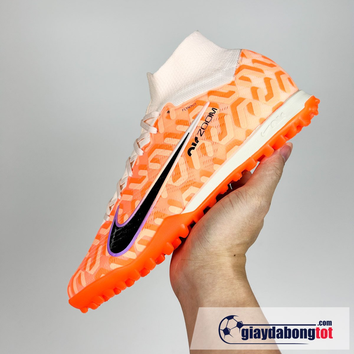 Giày đá bóng Nike Mercurial Superfly 9 Elite TF Superfake màu cam