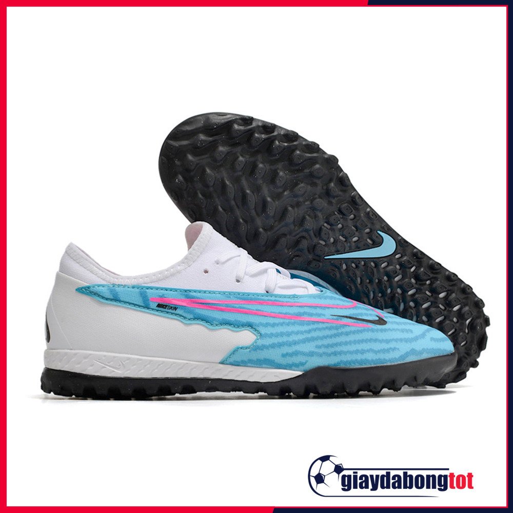 Giày đá bóng Nike Phantom GX Pro TF màu trắng xanh nhạt