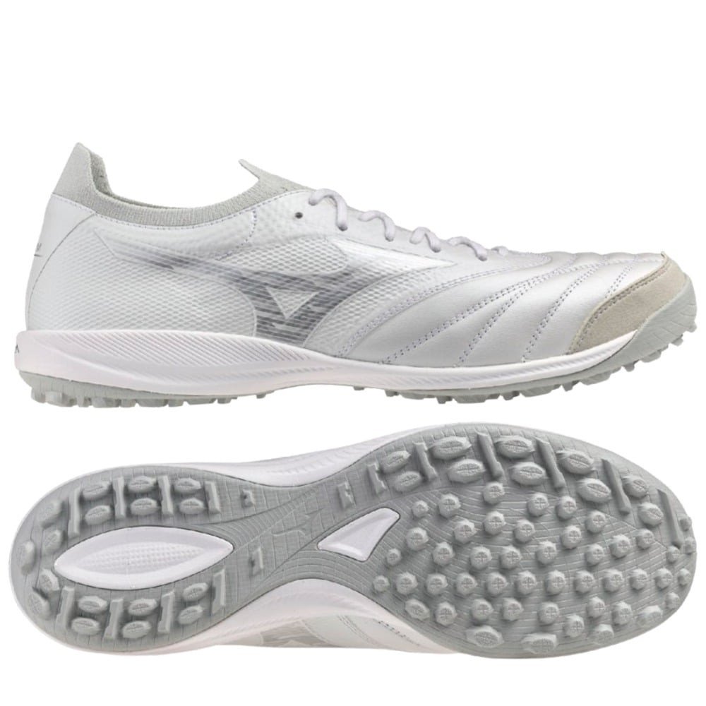 Giày đá bóng sân cỏ nhân tạo Mizuno Morelia Neo Sala Beta TF trắng bạc