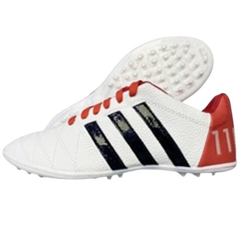 Giày đá bóng Toni Kroos 11 Pro TF sân cỏ nhân tạo màu trắng sọc đỏ