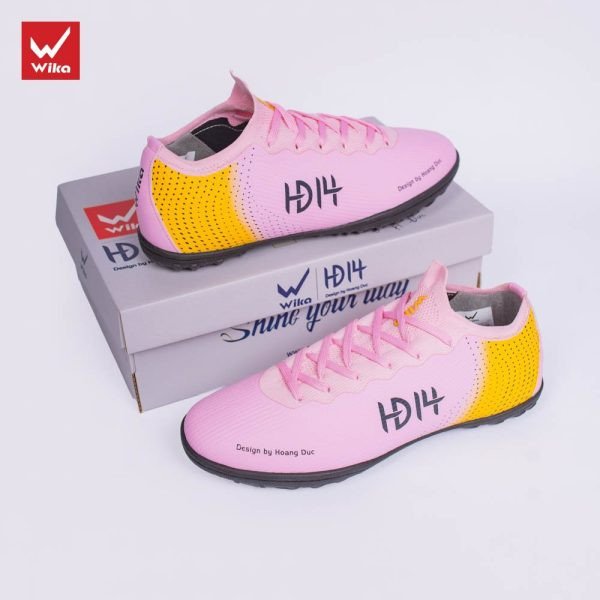 Giày đá bóng Wika HD14 Hoàng Đức hồng