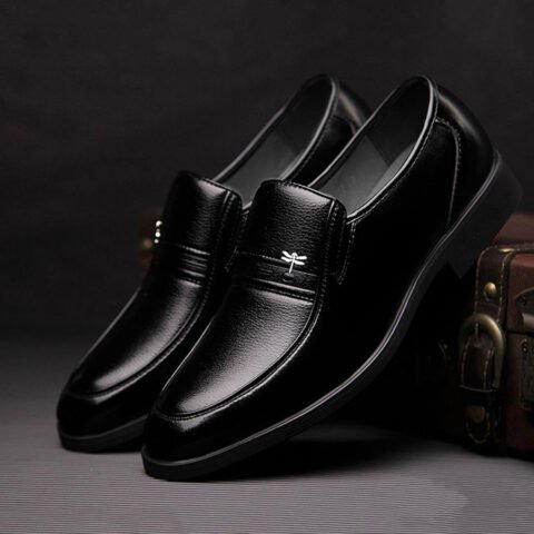 Giày da công sở nam loafer màu nâu